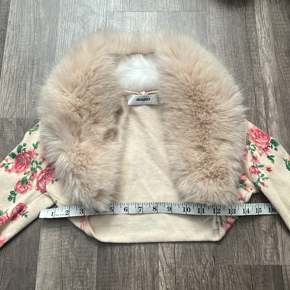 DANIELLE GUIZIO NY Bolero Faux Fur sweater - Picture 7 of 9